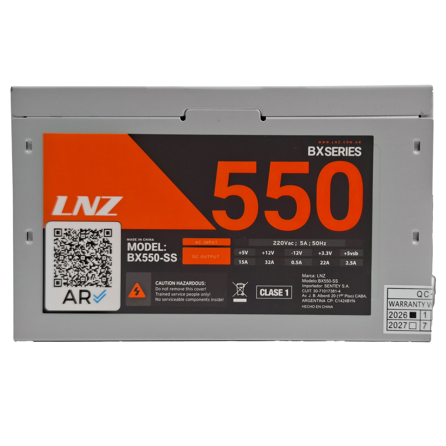 LNZ BX550-SS · Vista 8